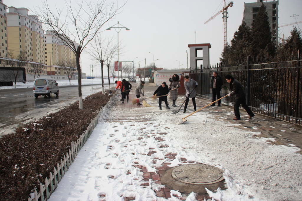 汗水让冰雪消融