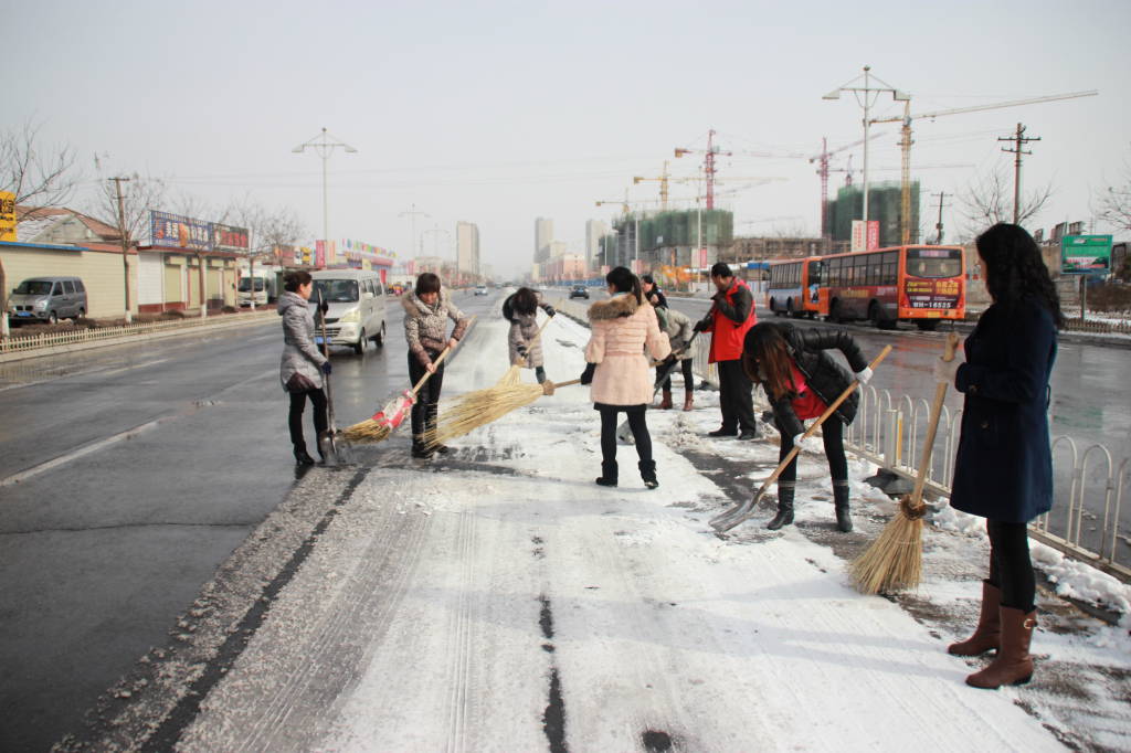 汗水让冰雪消融